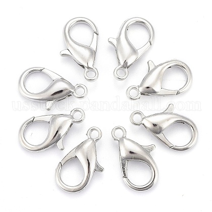 Zinc Alloy Lobster Claw Clasps US-E106-1