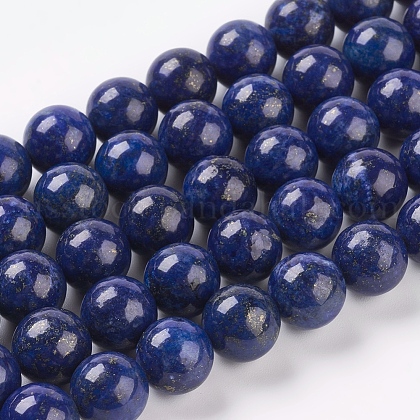 Natural Lapis Lazuli Beads Strands US-G-G087-10mm-1