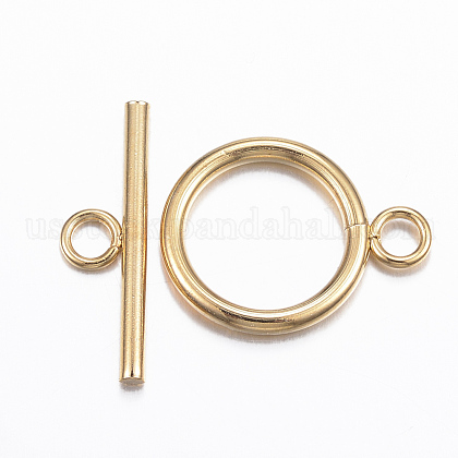 304 Stainless Steel Toggle Clasps US-STAS-H380-05G-1