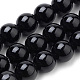 Natural Black Onyx Beads Strands&nbsp;US-G-S259-19-6mm-1