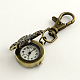 Retro Keyring Accessories Alloy Butterfly Watch for Keychain US-WACH-R009-114AB-2