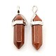 Synthetic Mixed Stone Pointed Pendants US-G-D569-M-3