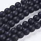 Synthetic Black Stone Bead Strands US-G-R345-10mm-38-1-1