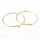 Jewelry Findings Golden Plated Brass Earring Hoops US-X-EC067-6NFG-1