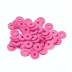 Flat Round Eco-Friendly Handmade Polymer Clay Beads US-CLAY-R067-8.0mm-31-4