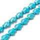 Dyed Synthetic Turquoise Beads Strands US-G-M152-10-A-3