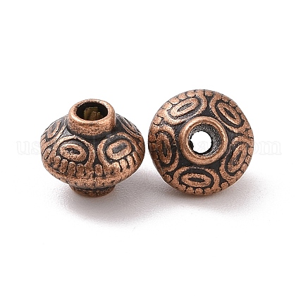Tibetan Style Alloy Spacer Beads US-RLF1152Y-NF-1