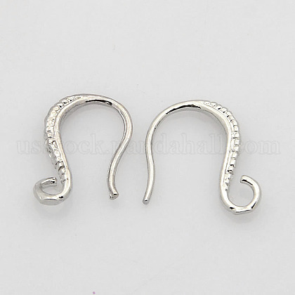 Platinum Color Brass Earring Hooks US-X-EC2849Y-NF-1