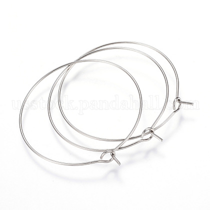 316L Surgical Stainless Steel Hoop Earring Findings US-STAS-D164-02P-1