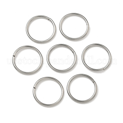 Tarnish Resistant 304 Stainless Steel Open Jump Rings&nbsp;US-STAS-J013-14xx1.2mm-01-1