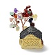 Resin & Natural Mixed Stone Model Ornament US-DJEW-Z001-01C-6