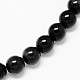 Grade AA Natural Obsidian Round Beads Strands US-G-L275-03-8mm-1