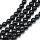 Synthetic Black Stone Bead Strands US-G-R345-10mm-35-1-1