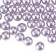 10mm About 100Pcs Glass Pearl Beads Medium Purple Tiny Satin Luster Loose Round Beads in One Box for Jewelry Making US-HY-PH0001-10mm-116-2