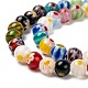 Round Handmade Millefiori Glass Beads Strands US-LK-R004-81-3