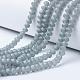Electroplate Transparent Glass Beads Strands US-EGLA-A034-T10mm-X01-1