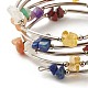 5-Loop Natural Mixed Stone Chip Beaded Wrap Bracelets for Women US-BJEW-JB01517-11-5