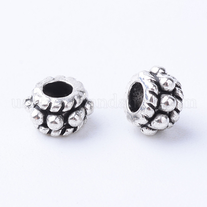 Tibetan Style Alloy Spacer Beads US-TIBE-Q063-27AS-NR-1