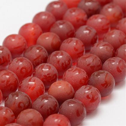 Natural Agate Beads Strands US-G-F451-8mm-02-1