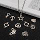 Mixed Shapes 201 Stainless Steel Pendants US-STAS-R071-25-6