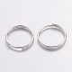 Silver Color Plated Iron Split Rings US-X-JRDS10mm-2