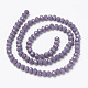 Opaque Solid Color Glass Beads Strands US-EGLA-A034-P2mm-D11-2