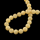 Round Natural Yellow Jade Beads Strands US-G-R336-8mm-03-2