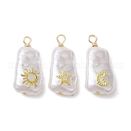 ABS Plastic Imitation Pearl Pendants US-PALLOY-JF02600-03