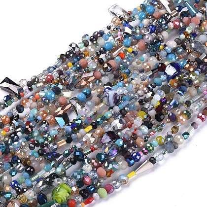 Glass Beads Strands US-GLAA-I043-02-1