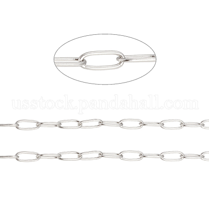 304 Stainless Steel Paperclip Chains US-CHS-F010-01B-P-1