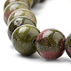 Natural Unakite Beads Strands US-G-S259-14-6mm-3