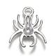 30PCS Antique Silver Spider Halloween Jewelry Tibetan Silver Alloy Pendants US-X-TIBEP-A101973-AS-LF-2