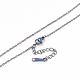 Ion Plating(IP) 304 Stainless Steel Cable Chain Necklace for Men Women US-STAS-G299-04M-2