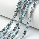 Electroplate Glass Beads Strands US-EGLA-A034-J6mm-R-2
