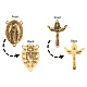 Rosary Cross and Center Sets for Rosary Bead Necklace US-PALLOY-MSMC009-04AG-NF-5