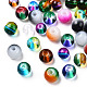 Mixed Style & Mixed Color Round Spray Painted Glass Beads US-DGLA-X0003-4mm-2