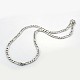 Trendy Unisex 304 Stainless Steel Figaro Chain Necklaces US-STAS-E063-08-2