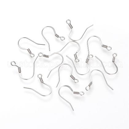 304 Stainless Steel French Earring Hooks US-STAS-S066-08-1