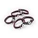 Leather Snap Bracelet Making US-AJEW-R022-10-1