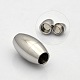 Oval 304 Stainless Steel Magnetic Clasps US-STAS-N014-21-6mm-2