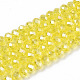 Electroplate Glass Beads Strands US-EGLA-A034-T8mm-B21-1