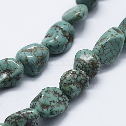 Natural Magnesite Beads Strands US-G-P349-02