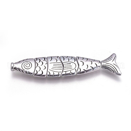 Alloy Fish Beads US-PALLOY-A13083-AS-NR-1