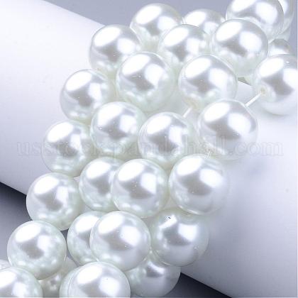 Glass Pearl Beads Strands US-HY-14D-B01-1