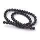 Natural Obsidian Beads Strands US-G-G099-6mm-24-2