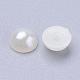 Half Round Domed Imitated Pearl Acrylic Cabochons US-OACR-H001-10-2
