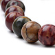 Natural Polychrome Jasper/Picasso Stone/Picasso Jasper Beads Strands US-G-S259-23-6mm-3