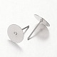 Earring Stud Ear Nail Iron Flat Base Cup Post Earring Findings US-X-E174-S-2