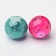 Mixed Style & Mixed Color Round Spray Painted Glass Beads US-DGLA-X0003-14mm-2