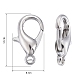 Zinc Alloy Lobster Claw Clasps US-E106-3